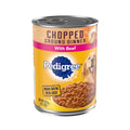 PEDIGREE Chopped Ground Dinner with Beef Canned Dog Food 12ea/22oz