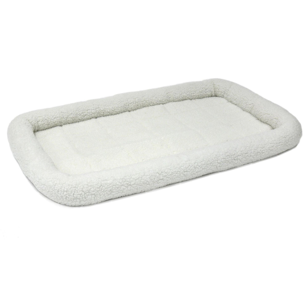 MidWest Homes for Pets QuietTime Bolster Dog Bed White 1ea/22in X 36in.