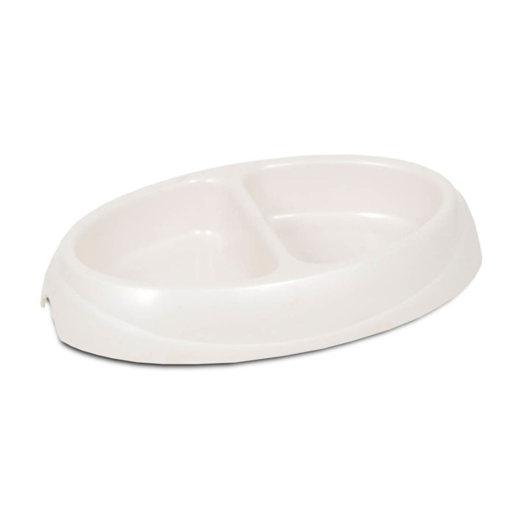 Petmate Ultra Lightweight Double Diner Dog Cat Bowl Assorted Colors Small
