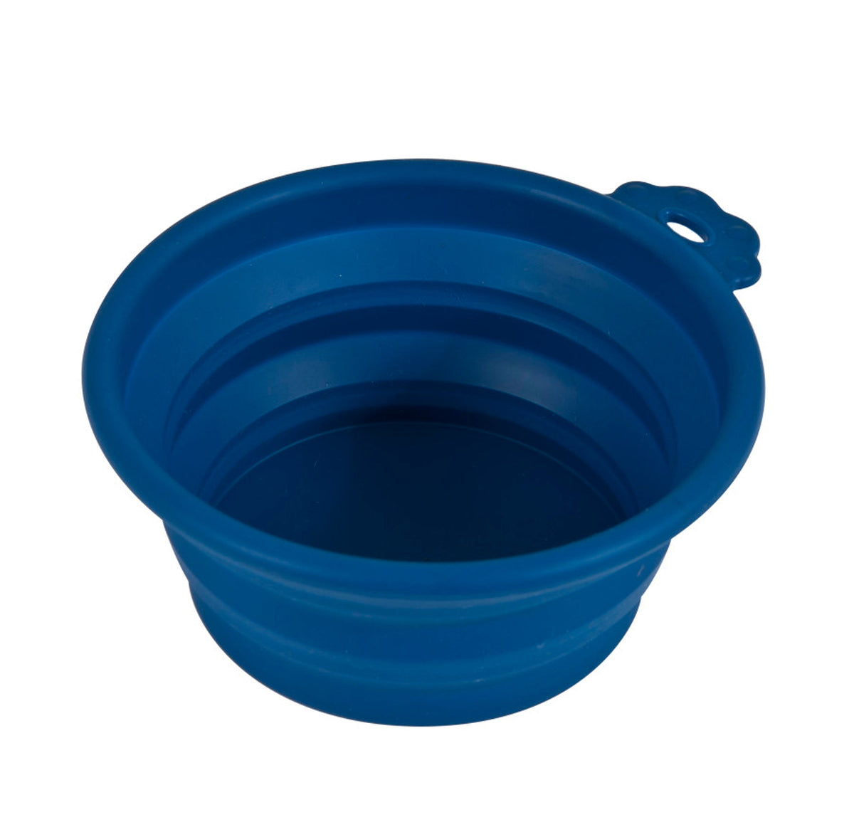 Petmate Silicone Round Travel Pet Bowl Navy Medium
