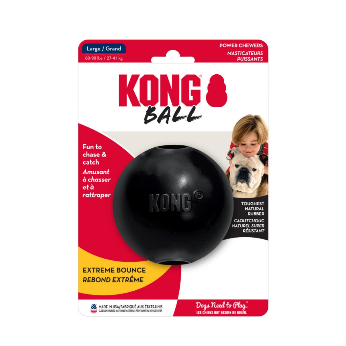 KONG Extreme Ball w/Hole 1ea/MD/LG