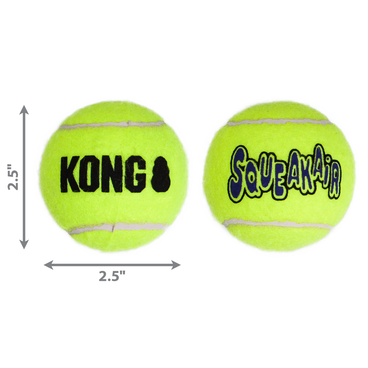 KONG SqueakAir Tennis Balls Dog Toy Medium 6pk