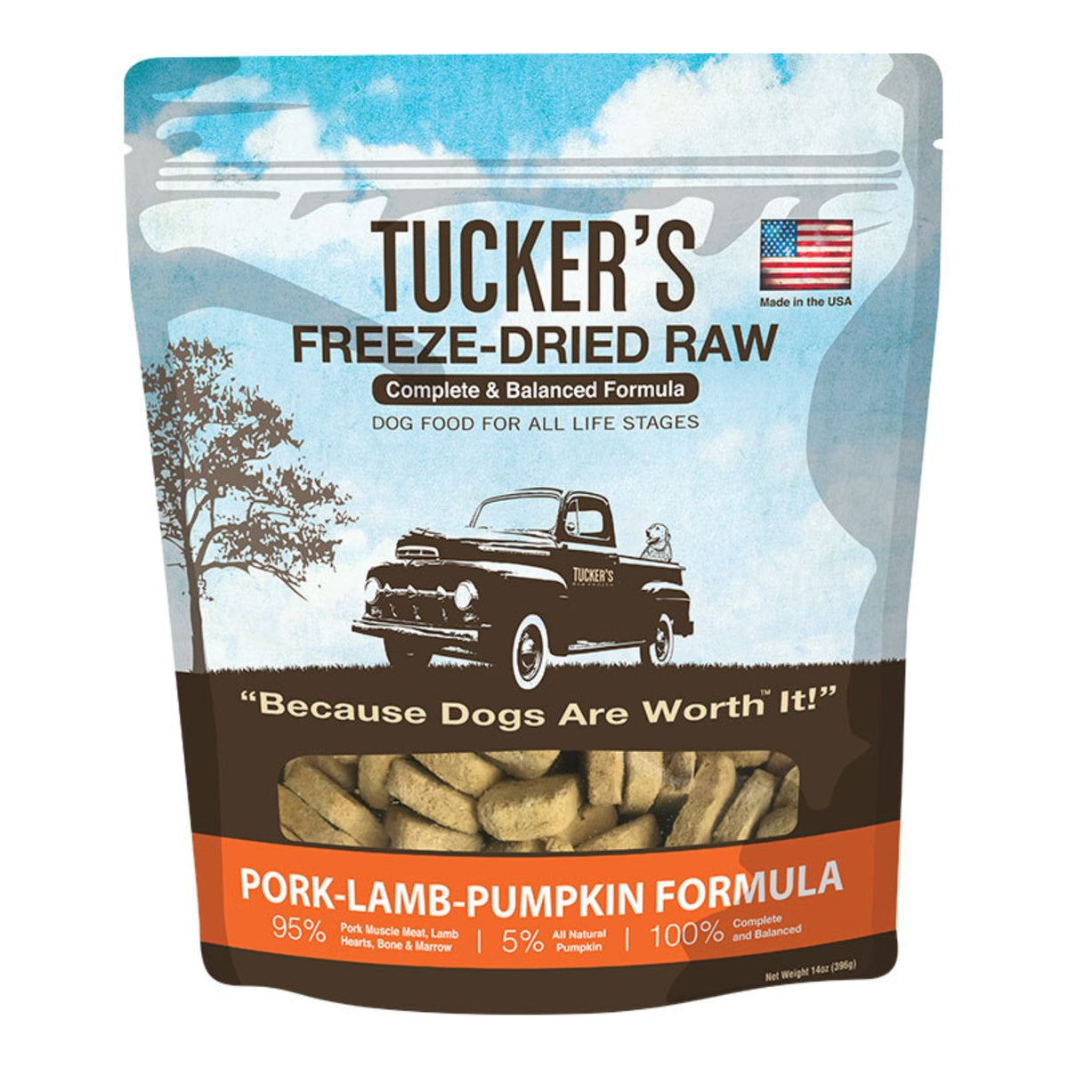 Tuckers Pork-Lamb-Pumpkin 14 oz.