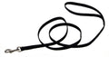 Coastal Single-Ply Nylon Dog Leash Black 3/8X4ft