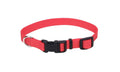 Coastal Adjustable Nylon Dog Collar with Plastic Red 3/4X20in
