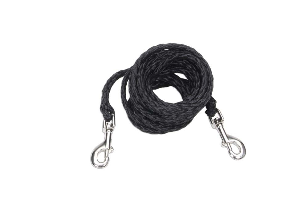 Coastal Poly Big Dog Tie Out Black 3/8X20ft