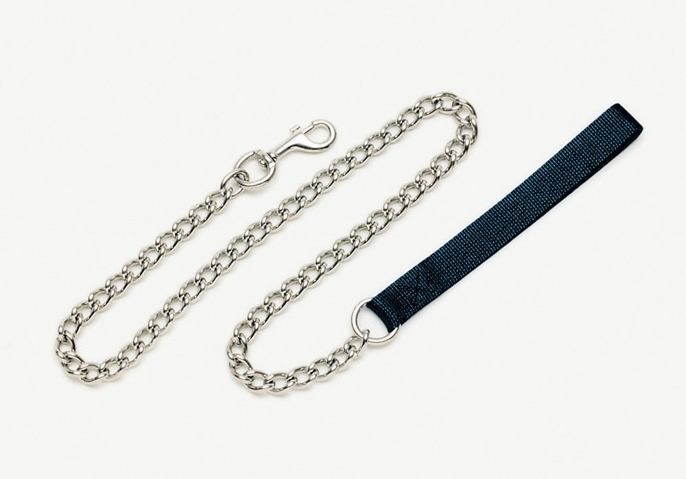 Coastal Titan Chain Dog Leash with Nylon Handle Black 4.0mmX4ft