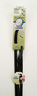 Coastal Li'l Pals Nylon Leash with E-Z Snap Black 3/8 X 6ft