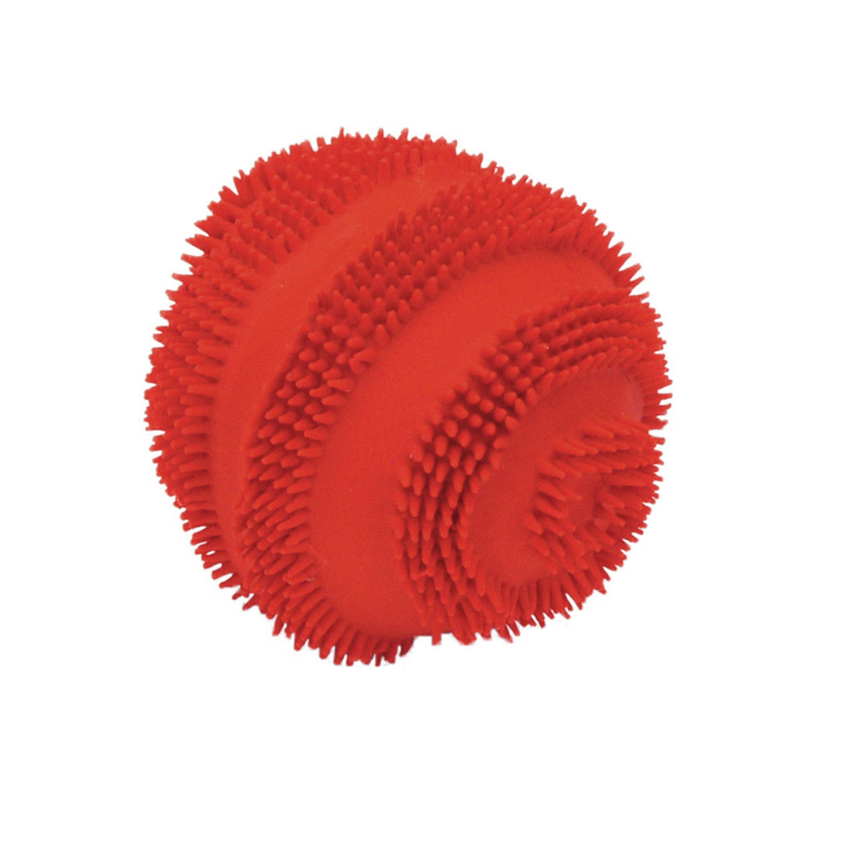 Coastal Rascals Latex Spiny Ball Dog Toy Red 2.5in