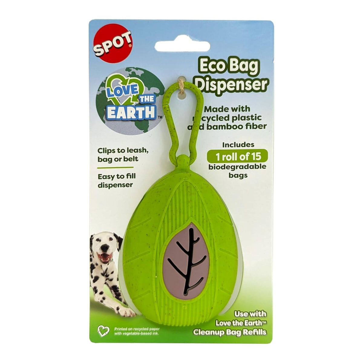 Spot Love The Earth Eco Bag Dispenser 4in