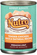 Nutro Chicken, Rice & Oatmeal Recipe Can Dog Food 12ea/12.5oz