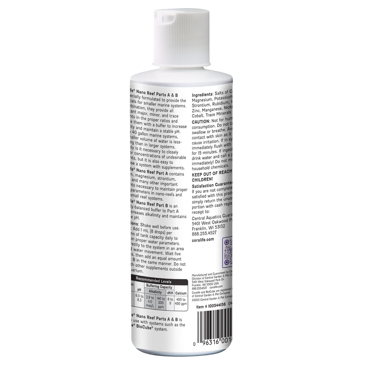 Coralife Nano Reef Part A B 1ea/8oz.
