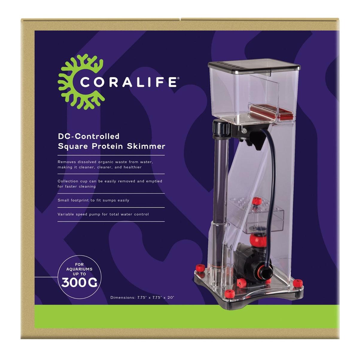 Coralife DC-Controlled Square Protein Skimmer 1ea/300 g