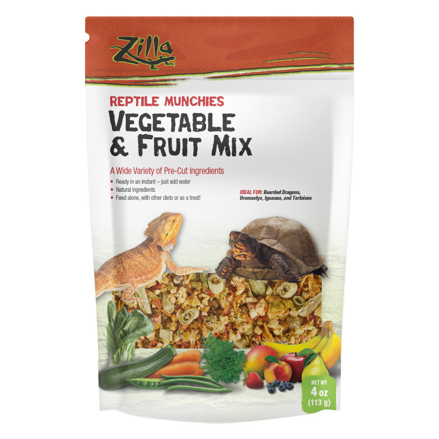 Zilla Small Animal Munchies Vegetable & Fruit Mix Food 4oz