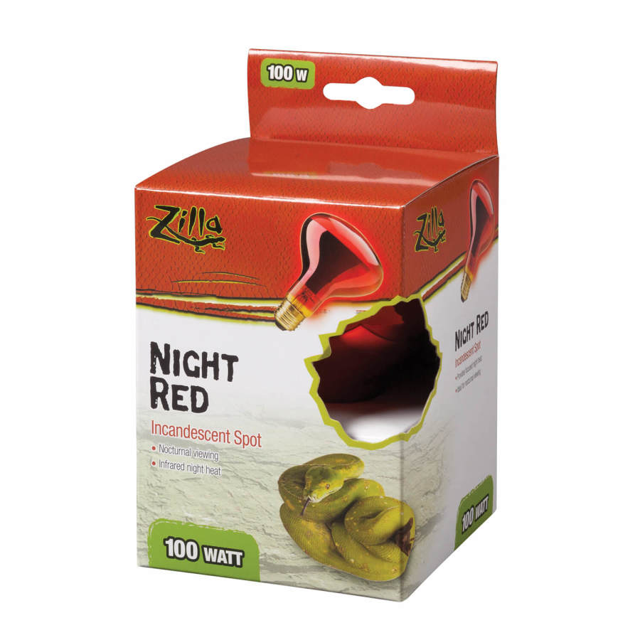 Zilla Night Red Incandescent Spot Bulb 100W