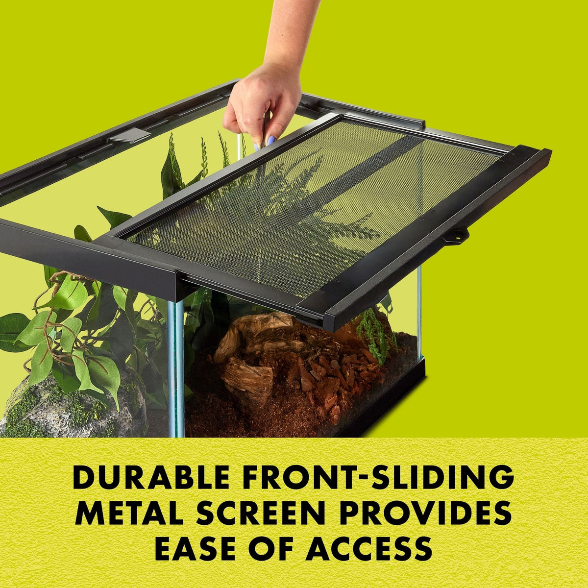 Zilla Critter Cage Reptile Terrarium 1ea/40 gal, Breeder