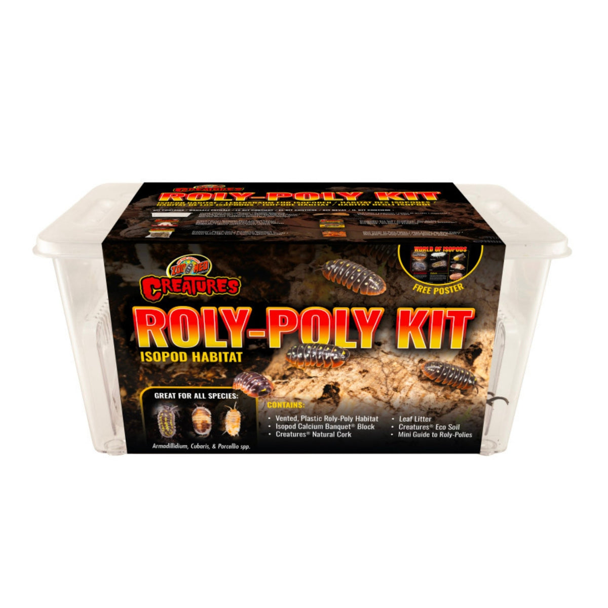 Zoo Med Creatures Roly Poly Isopod Habitat Kit 1ea/10.25Inx5Inx5.75in.
