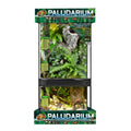 Zoo Med Paludarium Terrarium with Nano Aquarium Habitat Black, Clear 1ea/12in. X 2in., 4 gal