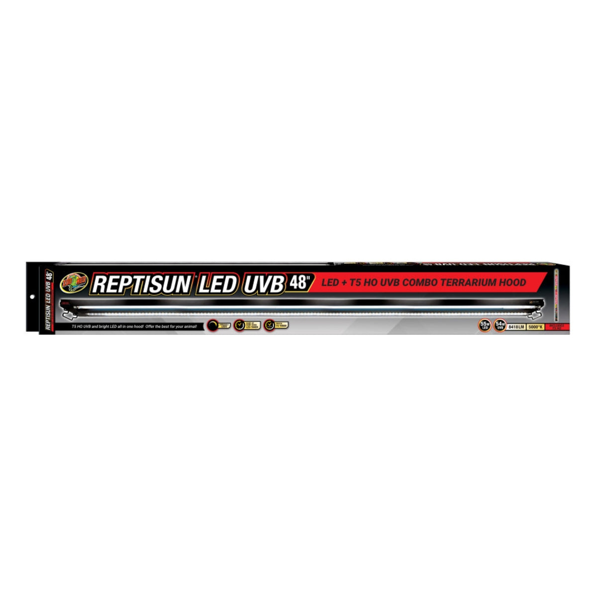 Zoo Med Reptisun LED UVB Combo Terrarium Hood 1ea/48in.