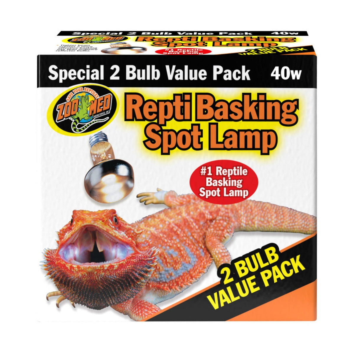 Zoo Med Repti Basking Spot Lamp 1ea/40 W, 2 pk