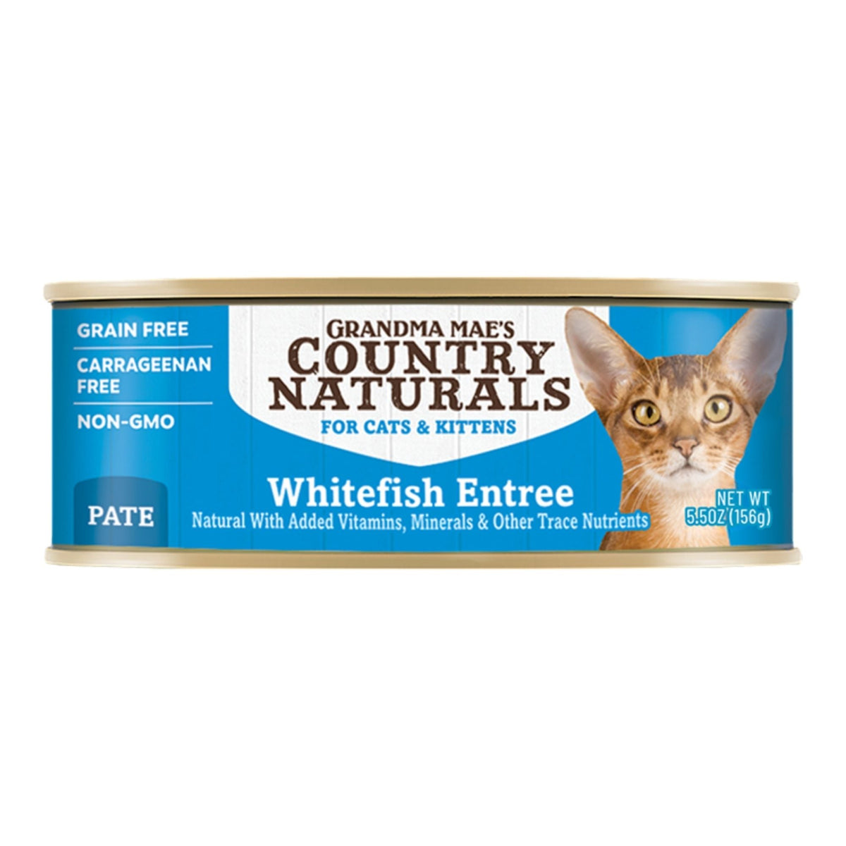 Grandma Mae's Country Naturals Cat Grain Free Pate Whitefish Entree 5.5oz. (Case of 24)