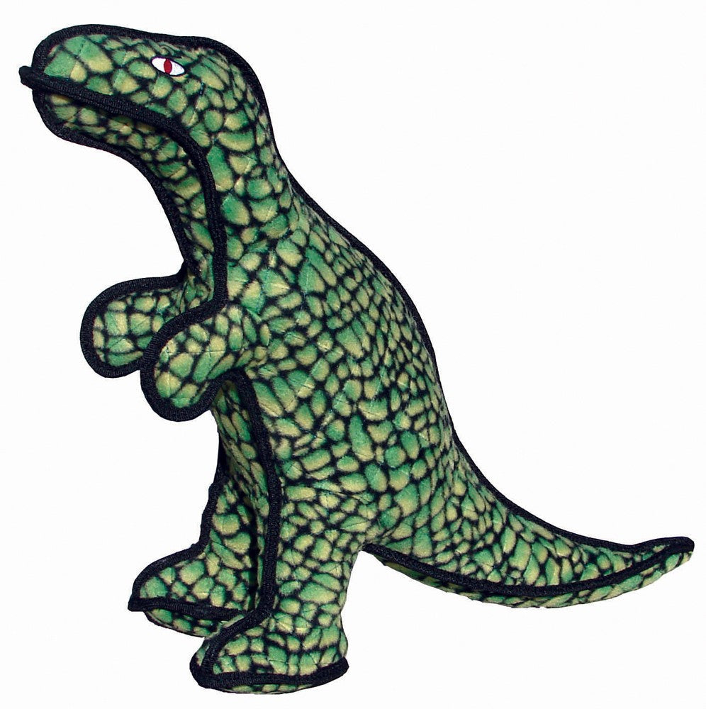 Tuffy Dinosaur TRex Durable Dog Toy Green, 1ea/19.5 in