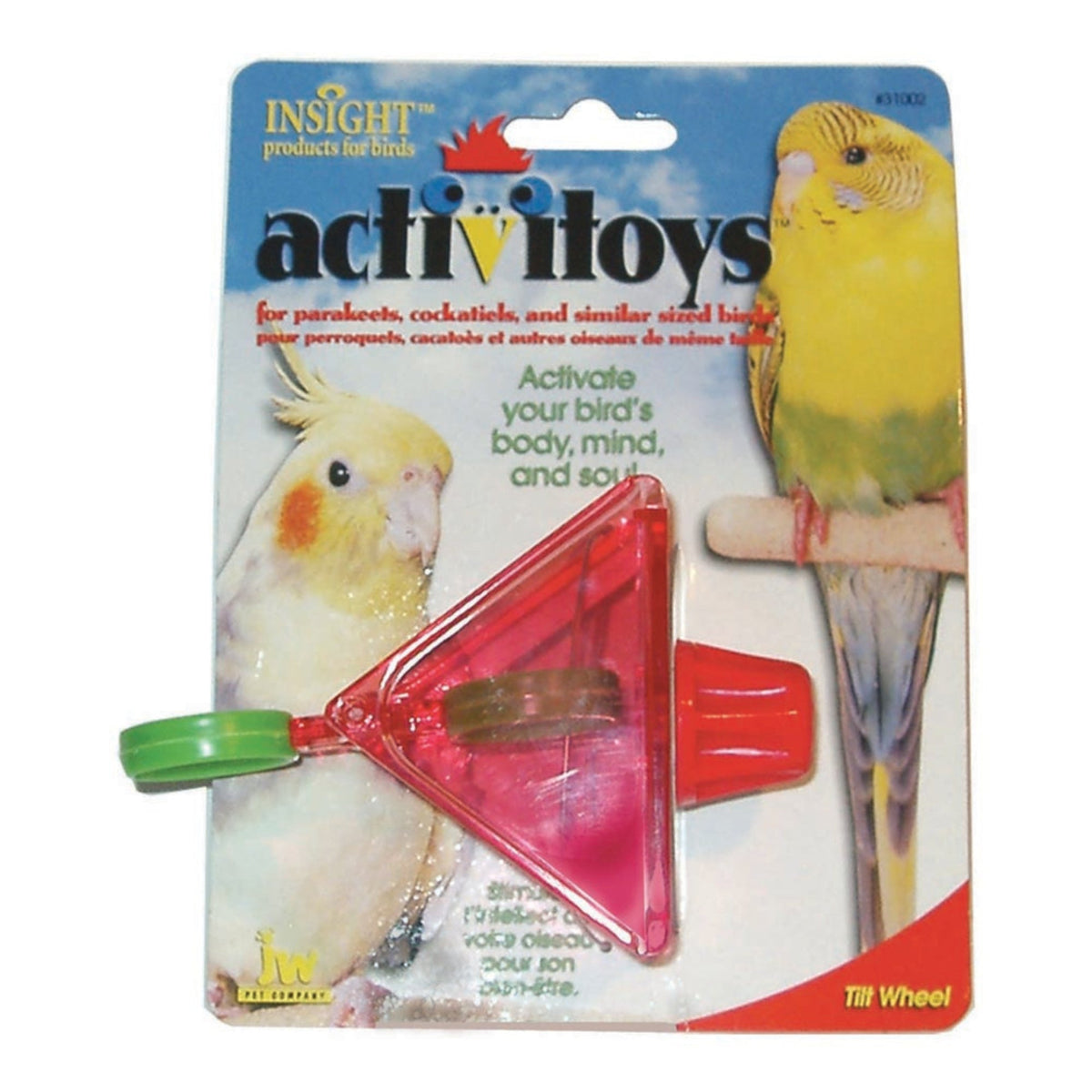 JW Pet ActiviToy Tilt Wheel Bird Toy Assorted 1ea/One Size
