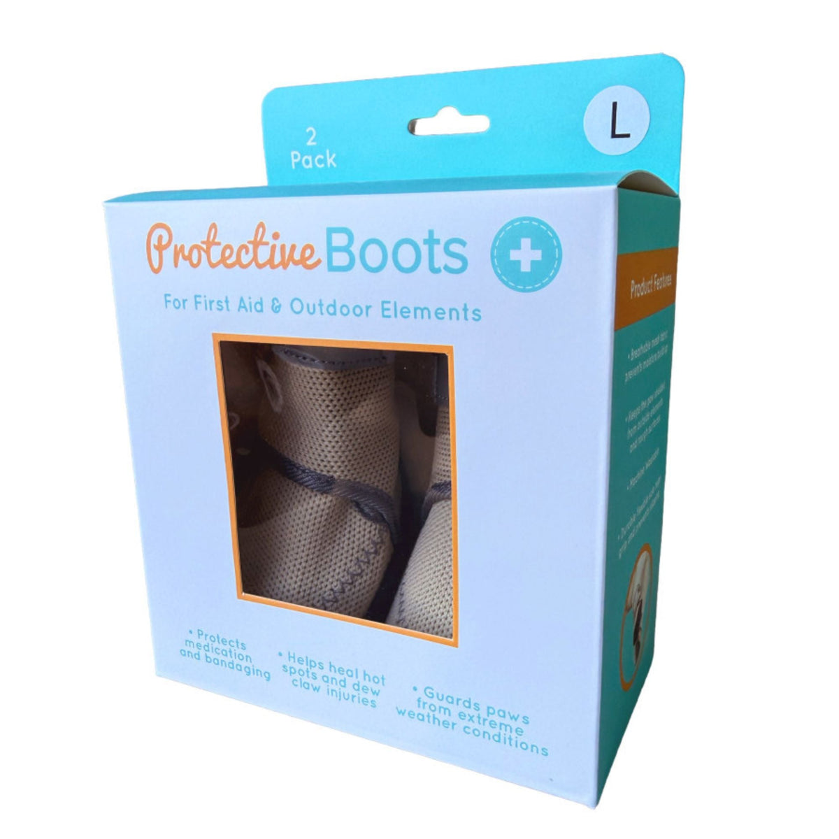 ZenPet Protective Dog Boots 1ea/LG, 2 pk