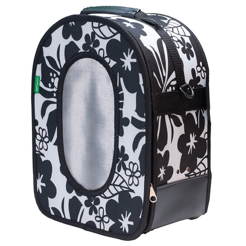 A&E Happy Beaks Soft Sided Bird Carrier Black Small