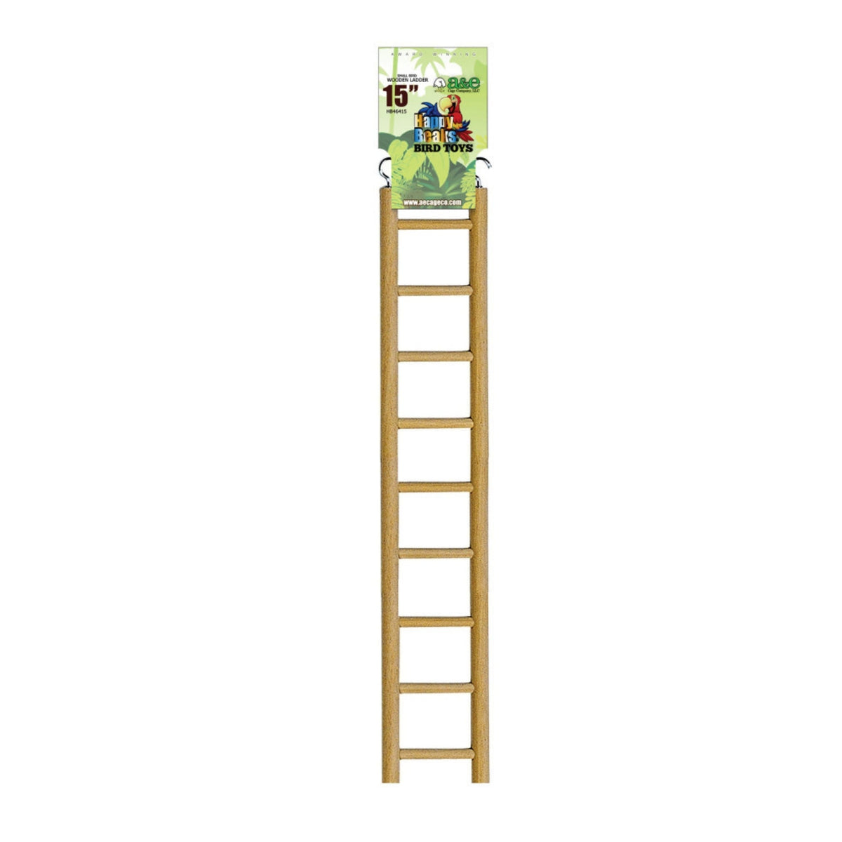 A & E Cages Happy Beaks Small Ladder Bird Toy 1ea/15 in.