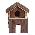 A E Cages Nibbles Log Cabin Small Animal Deluxe Brown; 1ea-7.5In X 6In X 8 in