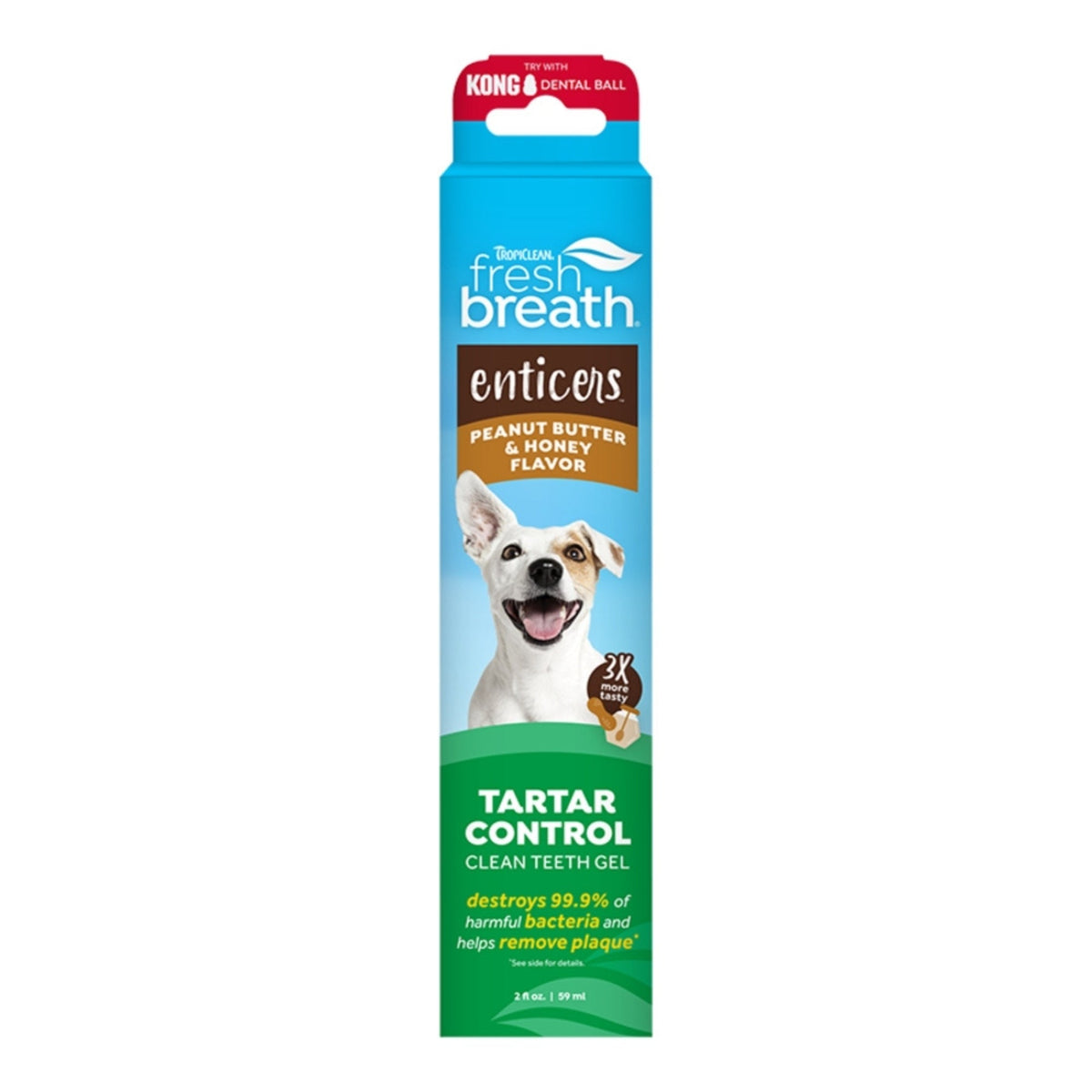 Vfresh Breath By Tropiclean Dog Enticers Gel Peanut Butter & Honey 2oz.
