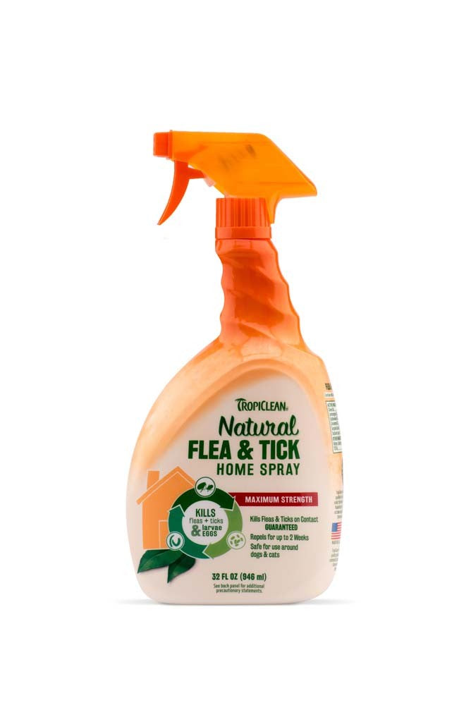 TropiClean Natural* Flea & Tick Home Spray For Dogs, 32oz