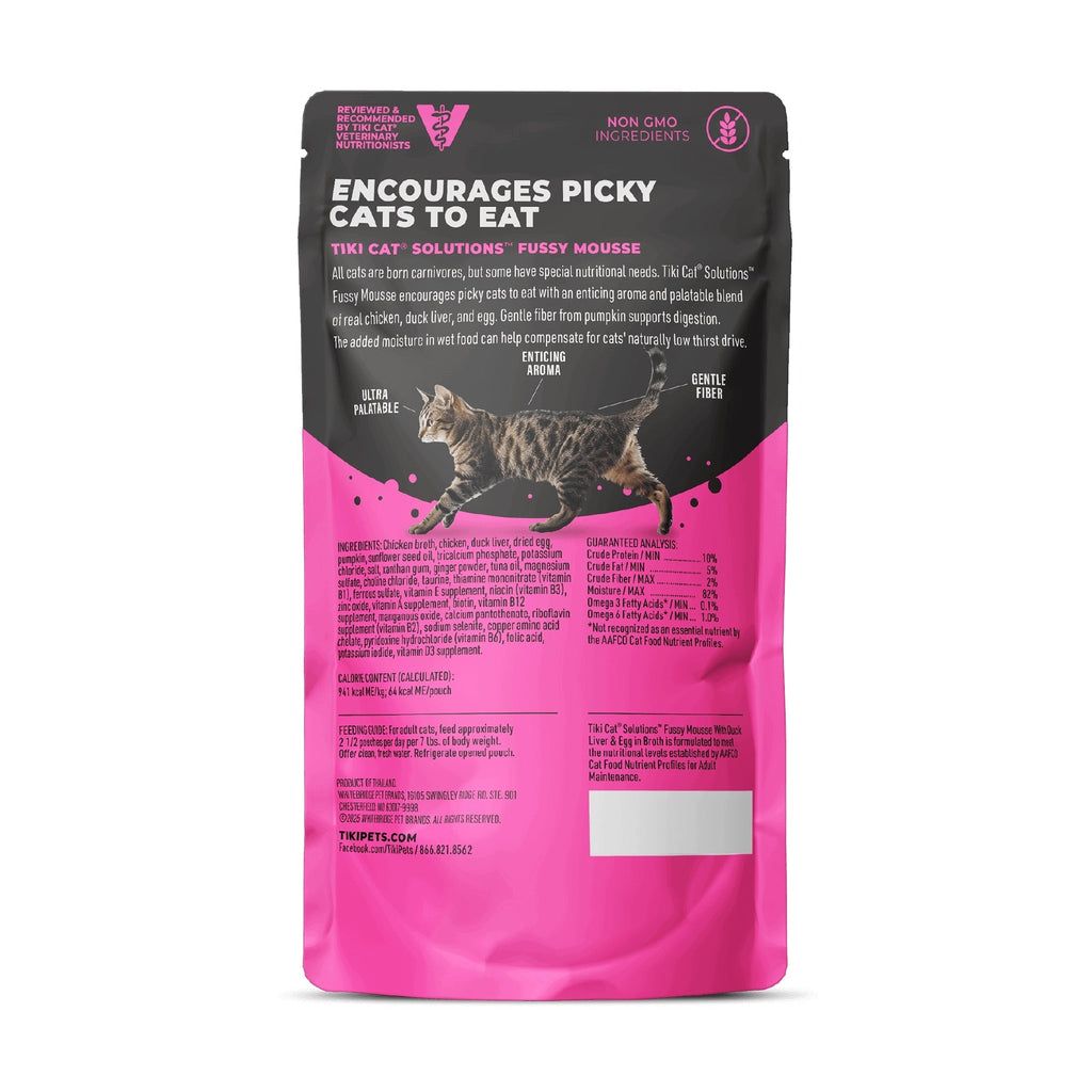 Tiki Pet Cat Solutions Mousse Fussy 2.4oz. (Case of 12)