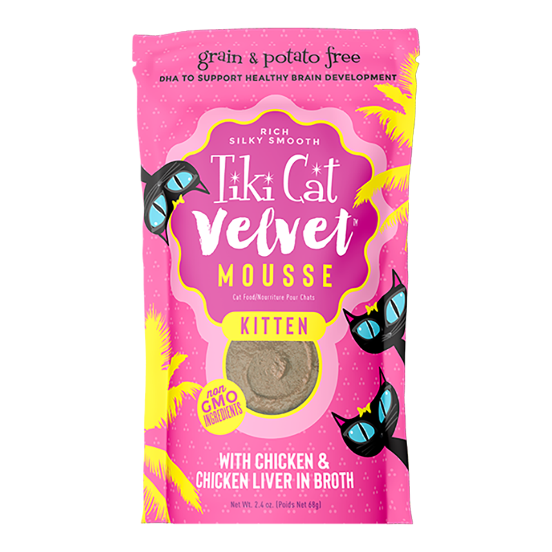 Tiki Pets Cat Mousse Kitchen 2.4oz. (Case of 12)