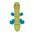 Outward Hound Fire Biterz Lizard 2 Squeakers Dog Toy Green