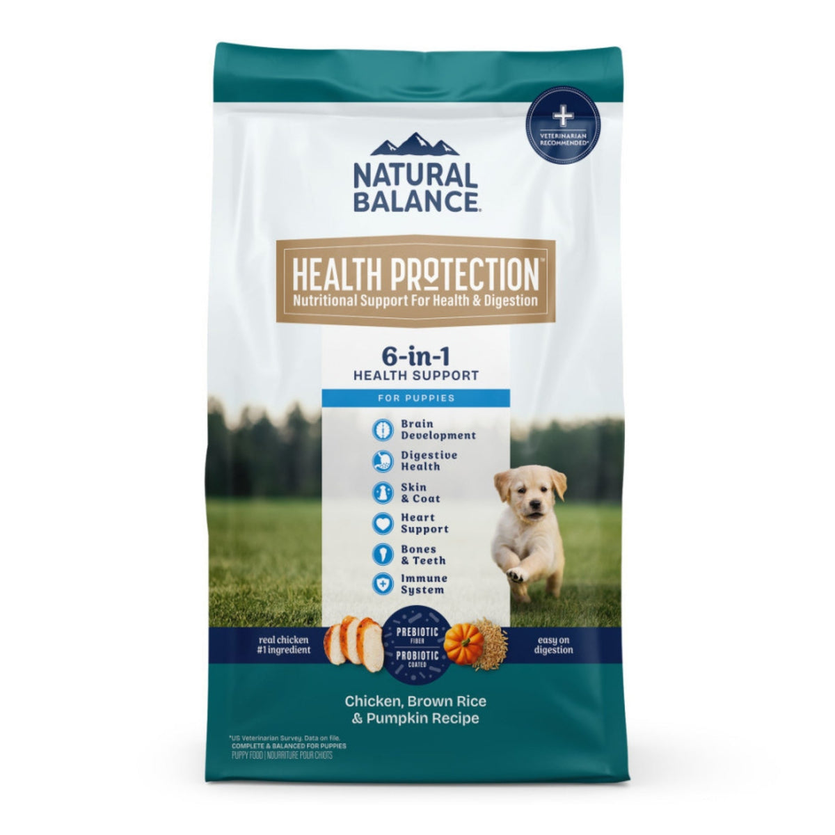 Natural Balance Pet Foods Health Protection Puppy Dry Dog Food Chicken, Rice & Pumpkin, 1ea/12 lb