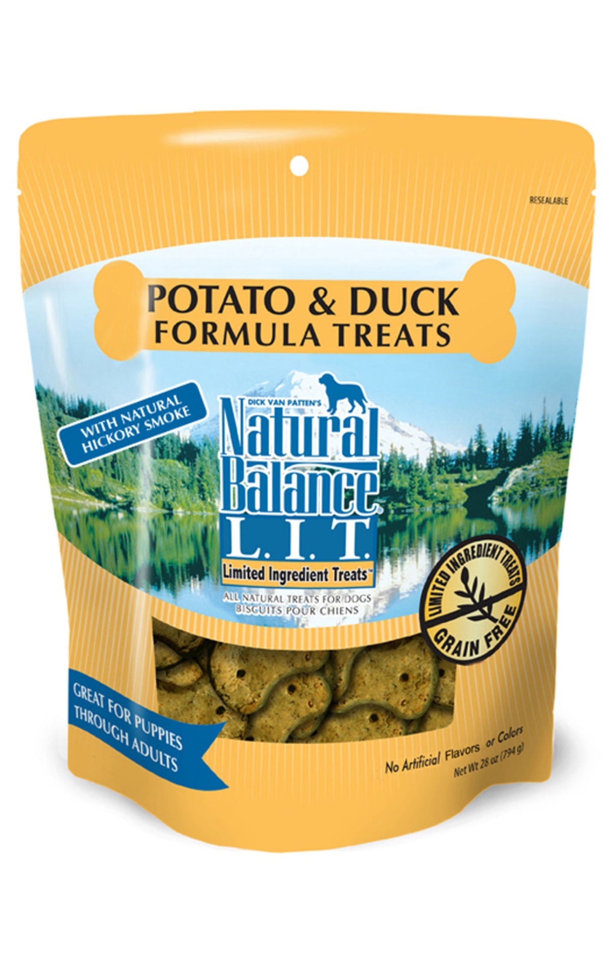 Natural Balance L.I.T. Dog Treat Duck & Potato 28oz