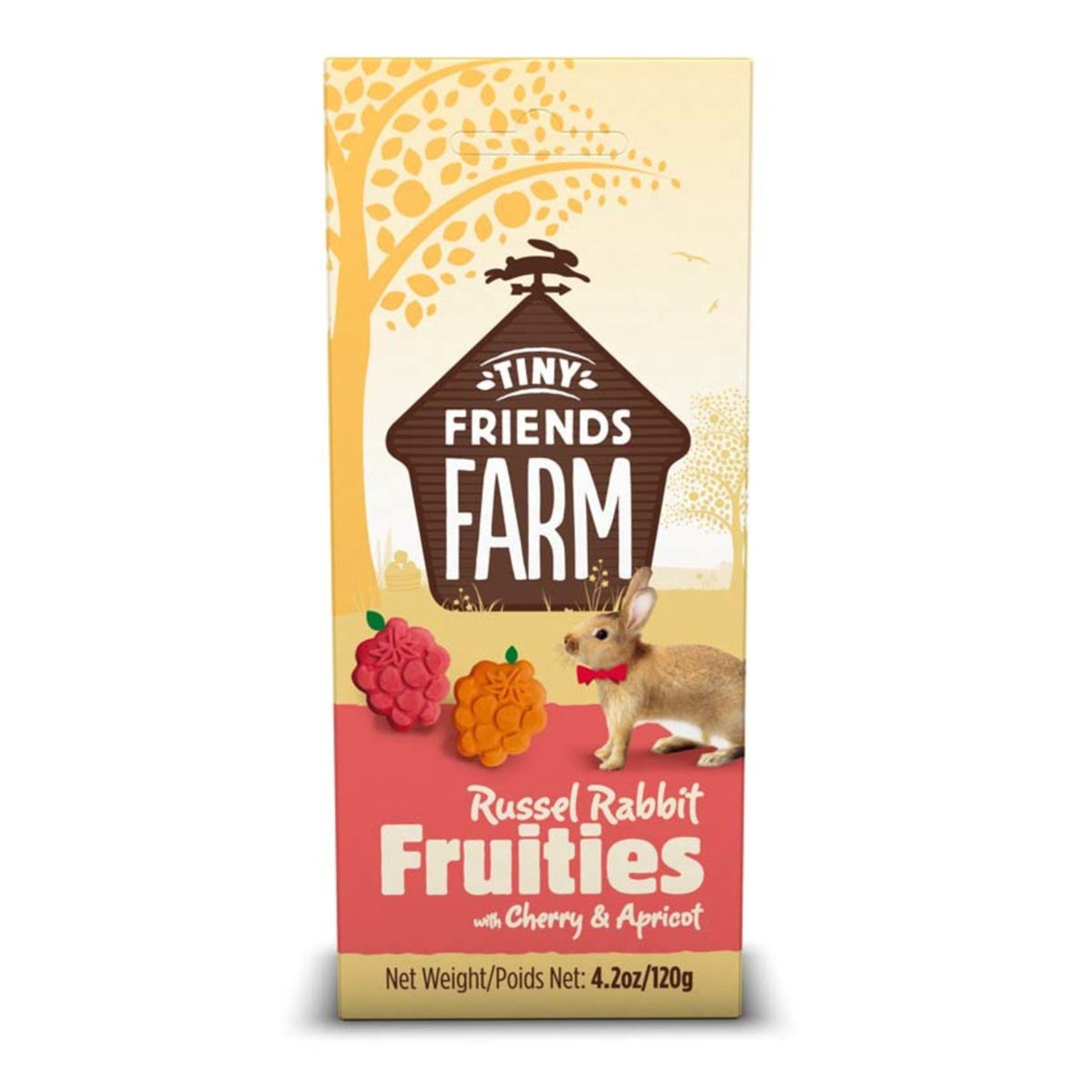 Tiny Friends Farm Russel Rabbit Fruities w/Cherry & Apricot 1ea/4.2oz.