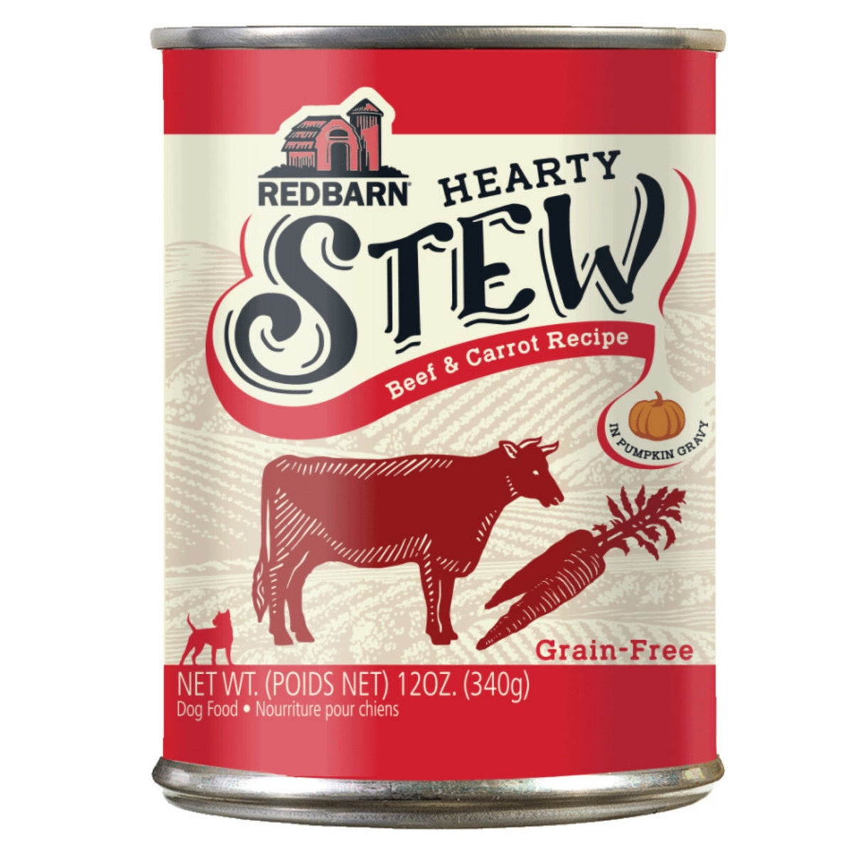 Redbarn Pet Products Hearty Stew All Life Stages Canned Dog Food Beef & Carrot 12oz