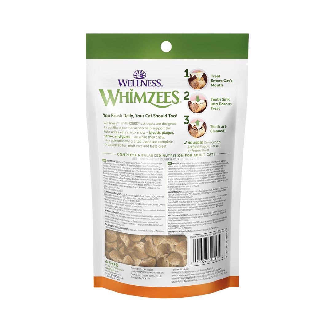 Whimzees Cat Dental Treat Chicken 2 Oz