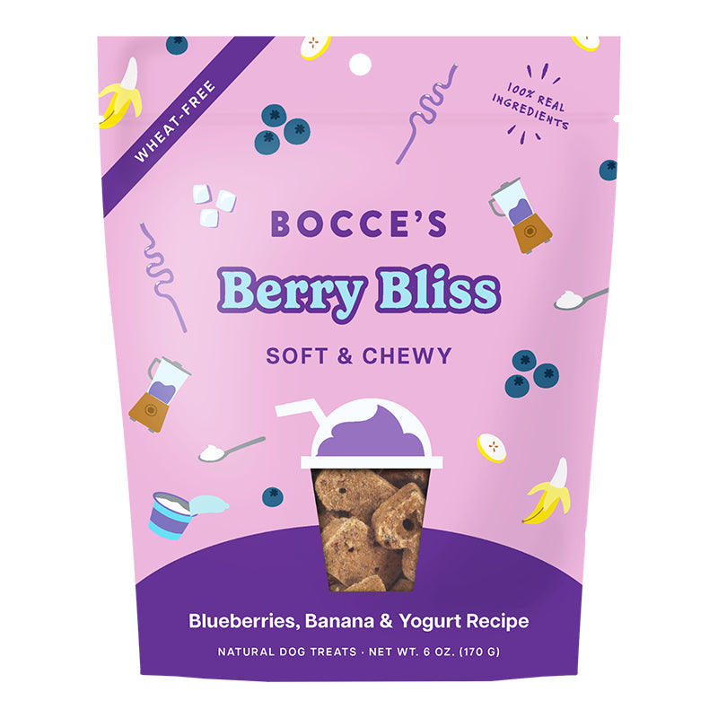 Bocce's Bakery Dog Soft & Chewy Berry Bliss 6oz.