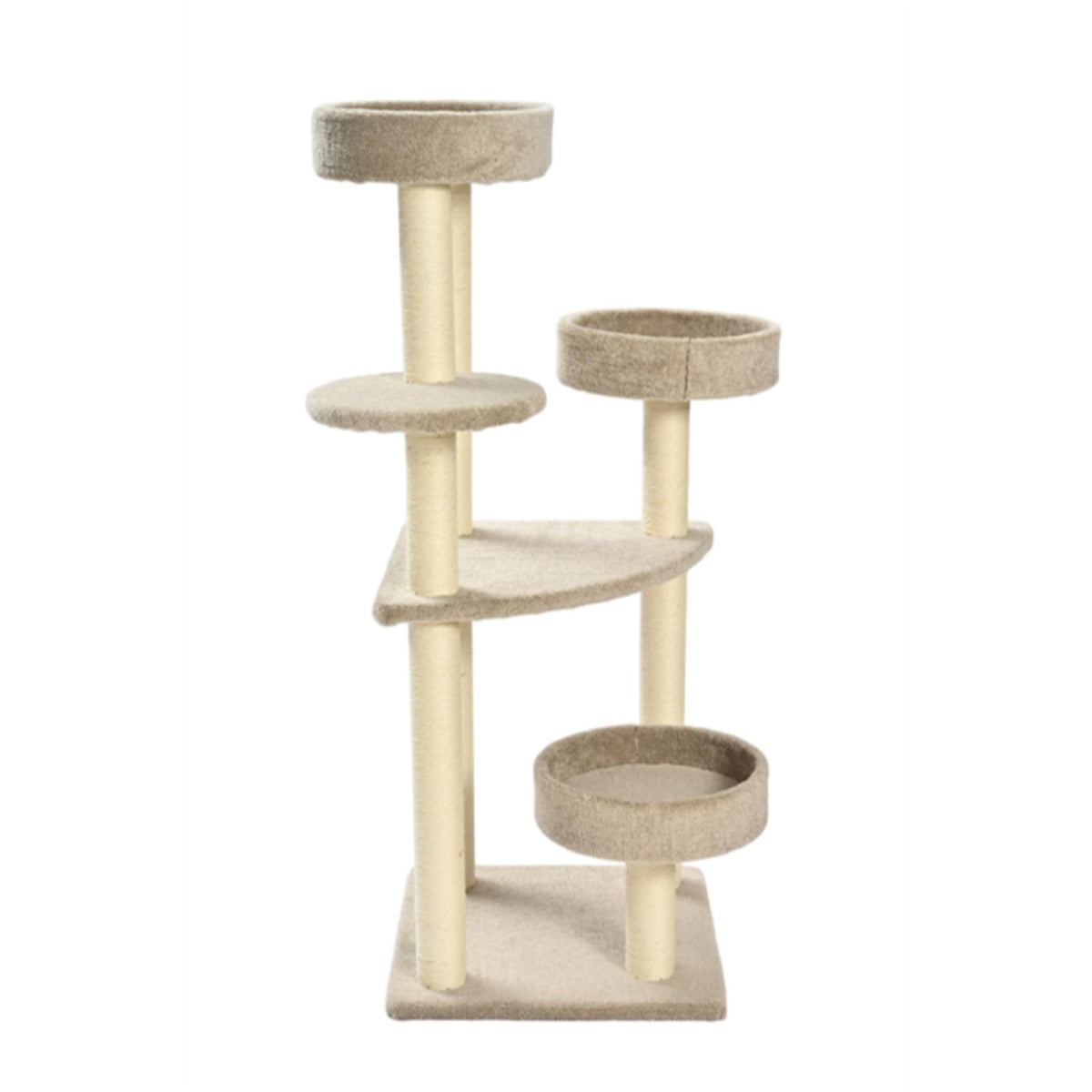 Max & Marlow Multi Level Carpet Cat Tower 1ea/51 in.