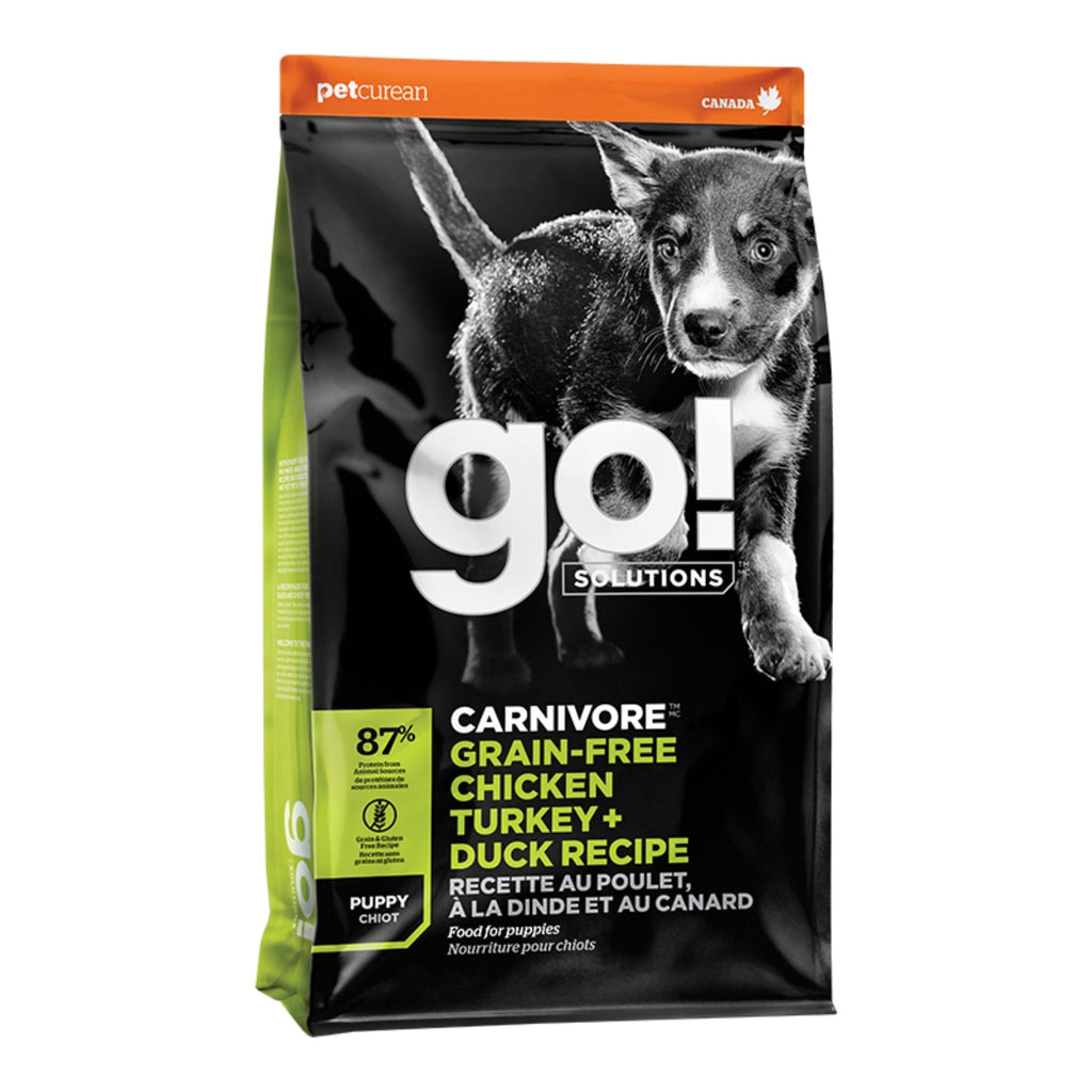 Go! Dog Carnivore Grain Free Puppy Chicken, Turkey & Duck 22Lb