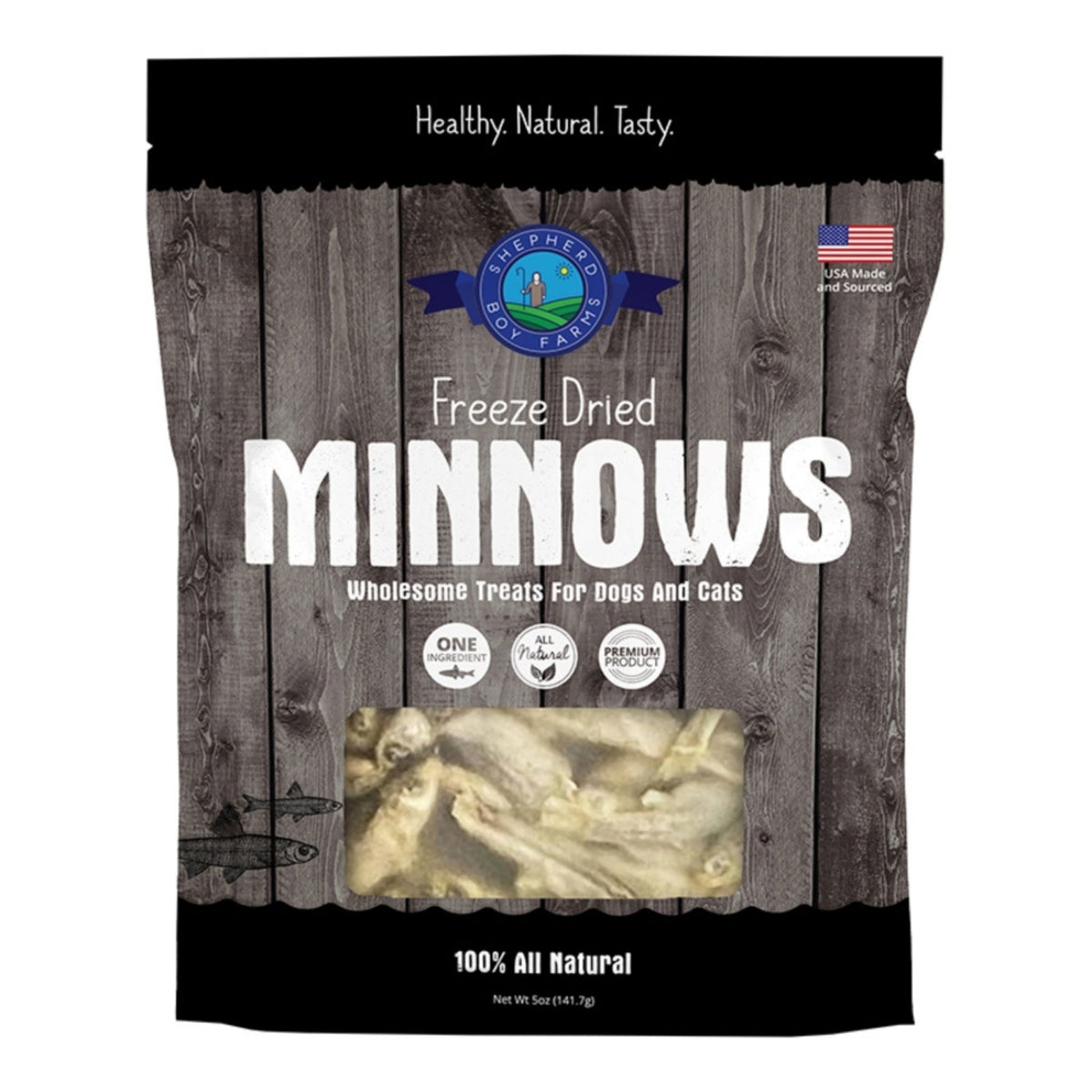Shepherd Boy Farms Dog & Cat Freeze-Dried Minnows 5oz.