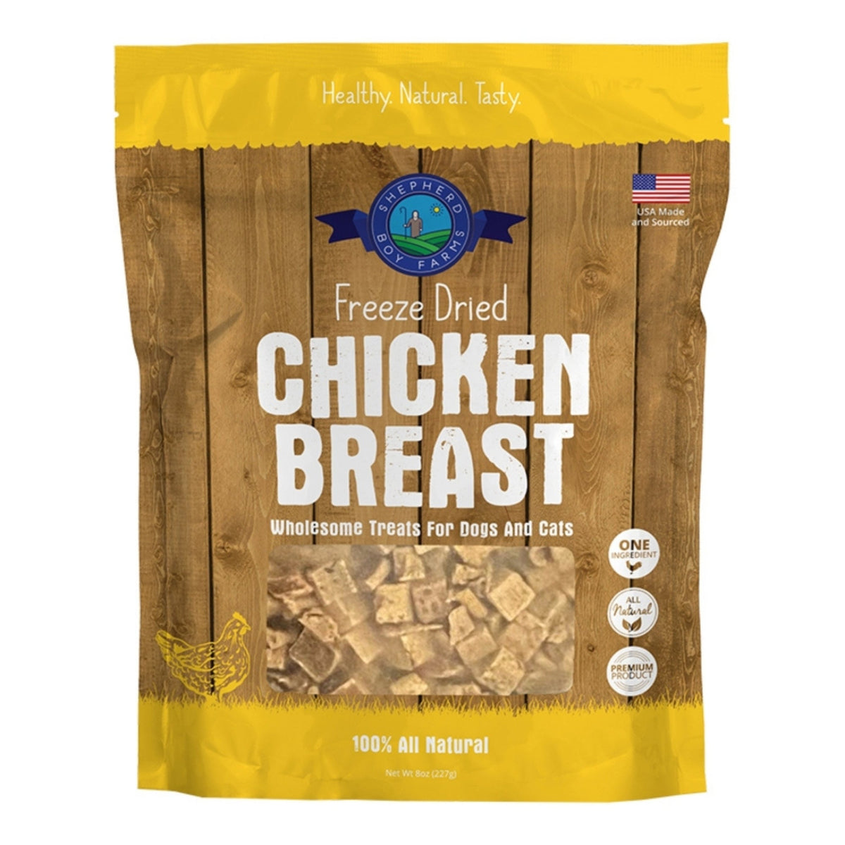 Shepherd Boy Farms Dog & Cat Freeze-Dried Chicken Breast 8oz.