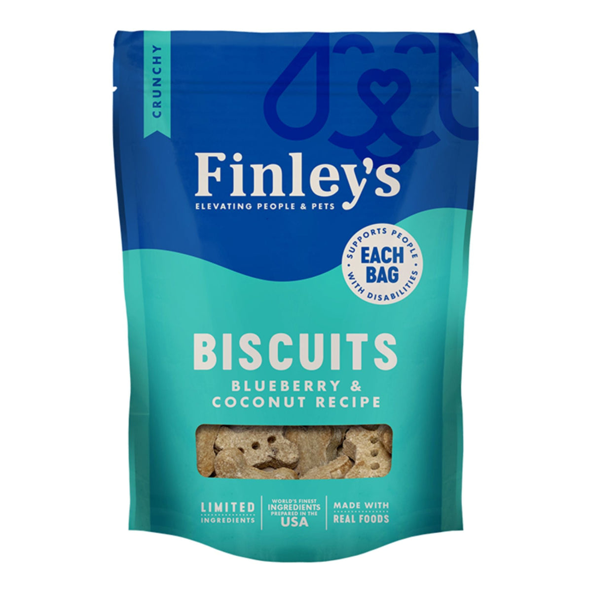 Finley's Dog All Natural Biscuits Blueberry & Coconut 6oz.
