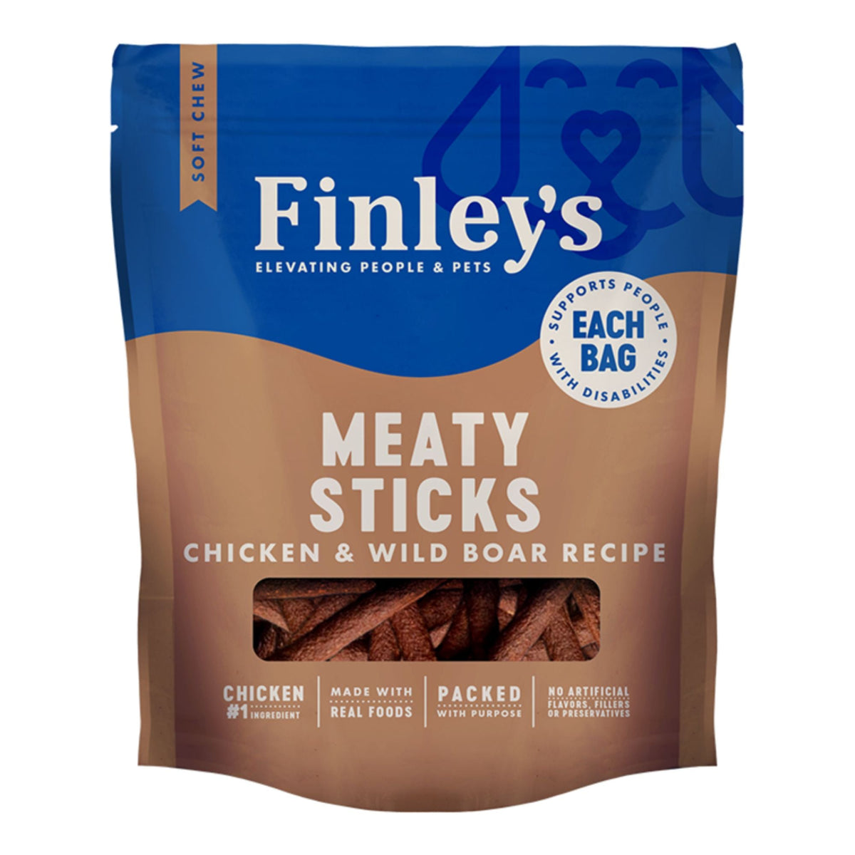 Finley's Dog Meaty Sticks Chicken & Wild Boar 5oz.