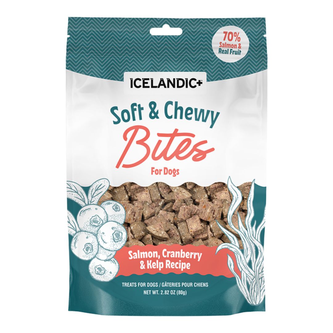Icelandic Dog Salmon & Cranberry Soft & Chewy Bites 2.82oz.