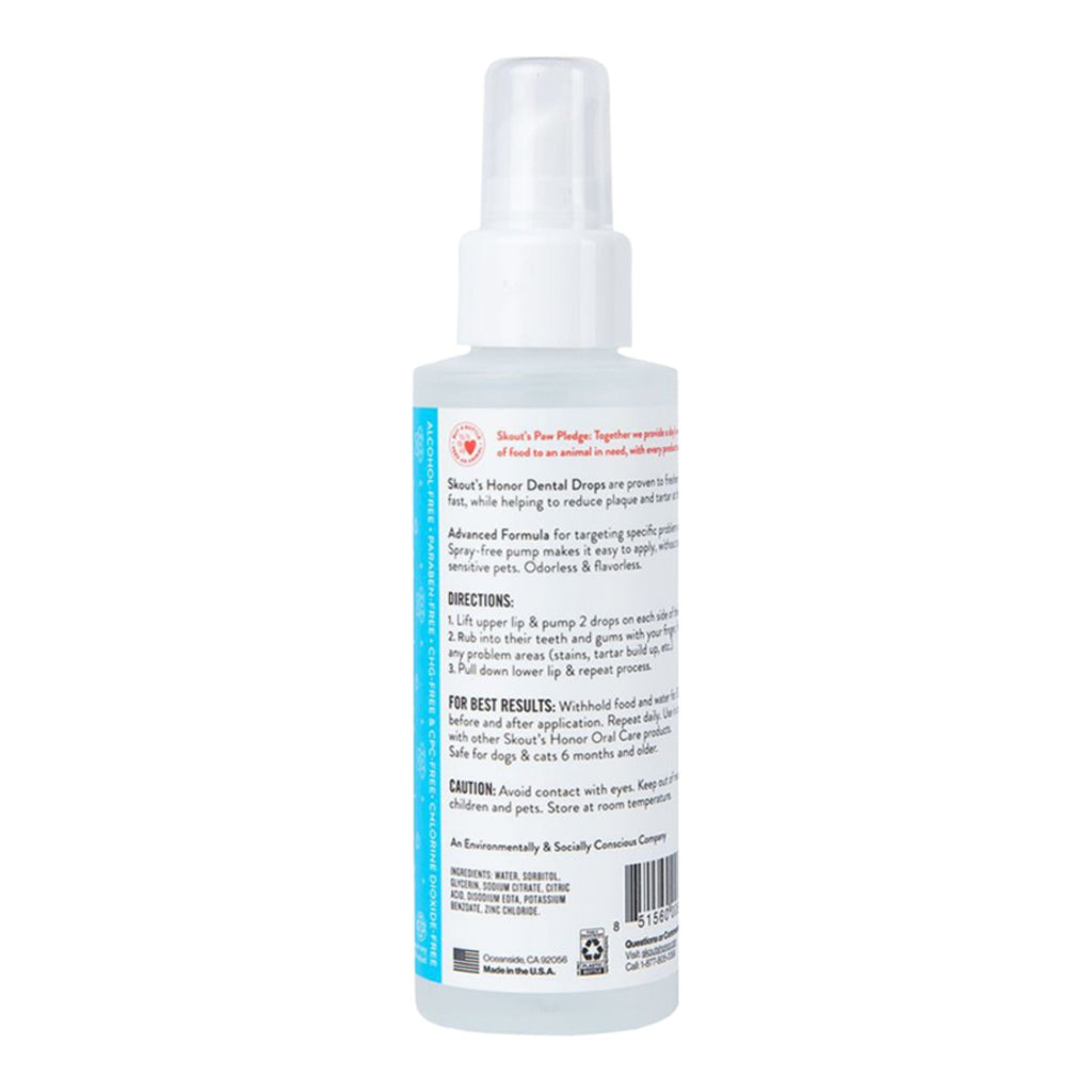 Skout's Honor Dog Dental Drops Advanced Formula 4oz.